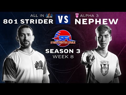 801 Strider (G) vs. Nephew (Kolin) - Bo3 - Street Fighter League Pro-US - Season 3 Week 8