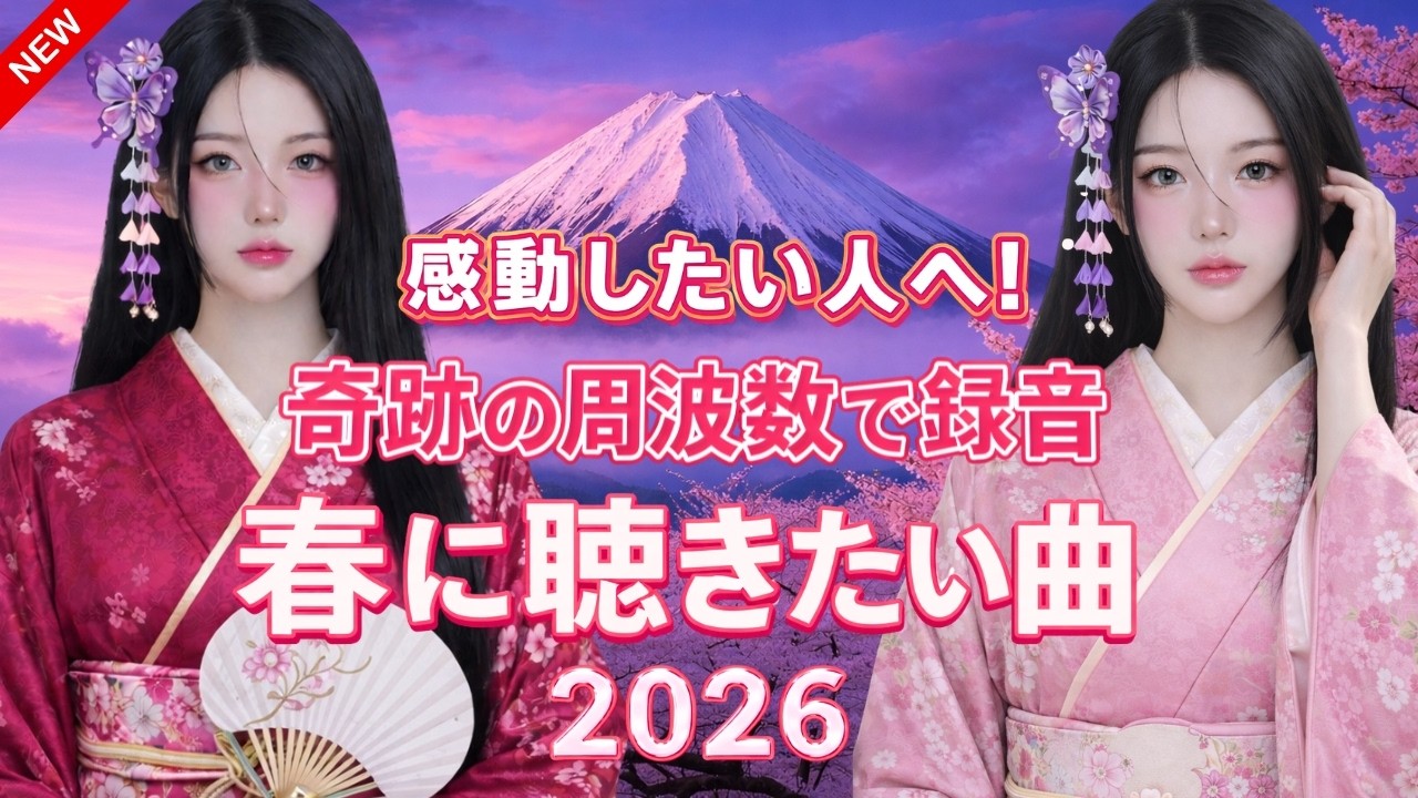 🌸春ソング 名曲メドレー 2026｜邦楽 春の名曲ベスト｜SAKURA・春よ、来い・3月9日 など感動の春うた