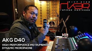 Video thumbnail for AKG D40 Dynamic Microphone ~ reviewed by RK39 by RK39 Pro Audio by U7
