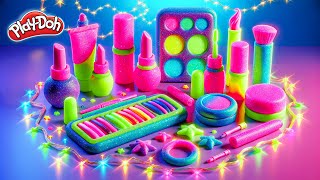 Play Doh Makeup Set How to Make Eyeshadow Lipstick 💄 Nail Polish 💅 with Play Doh Fun for Kids