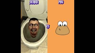 Skibidi Vs Pou Who Is Best ? 😭🤞🤣 #Shorts