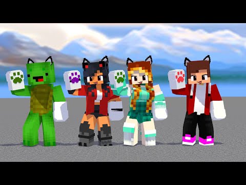 SHUFFLE DANCE APHMAU CREW FIRST MEET KIM, MAIZEN JJ MIKEY - MINECRAFT ANIMATION #shorts