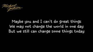 Michael Jackson - In Our Small Way (Lyrics)