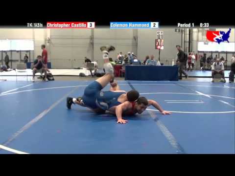 Christopher Castillo vs. Coleman Hammond at 2013 Junior Nationals - FILA - FS