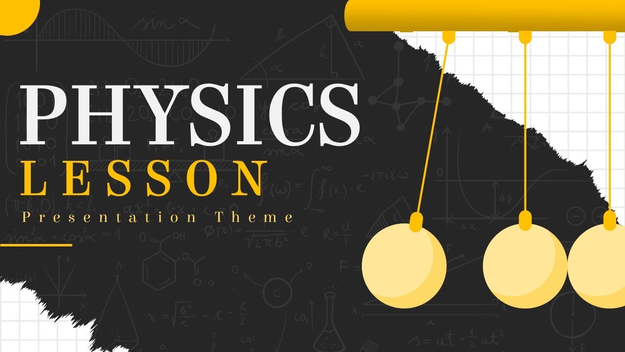 Physics Lesson Theme Animated PPT Template