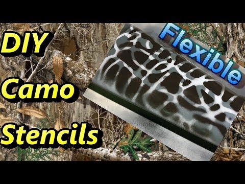DIY Flexible Camo stencils / patterns Perfect home made Camo