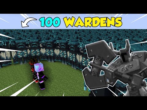 100 Wardens Vs Me in Minecraft