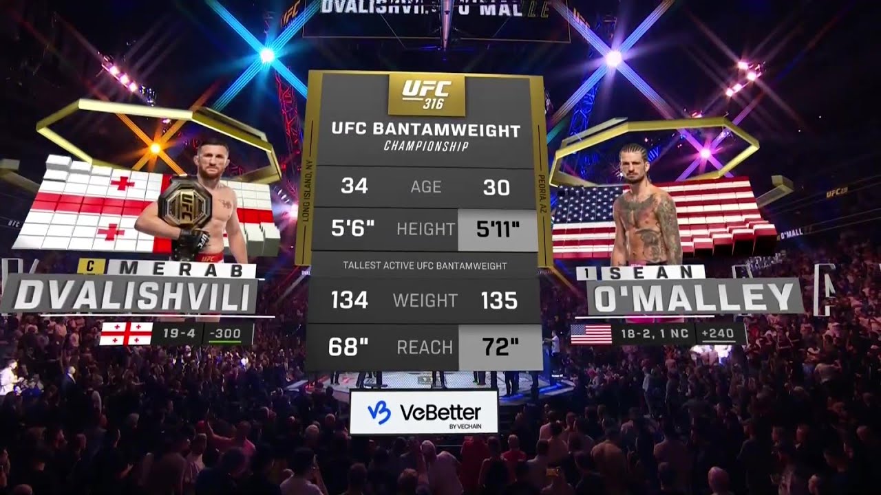 UFC 316 : დვალიშვილი VS ო'მალი 2 - სრული ბრძოლა