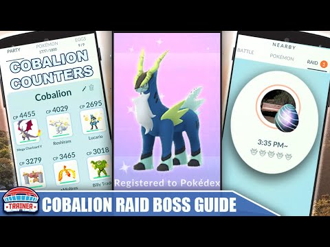 THE SHINY *COBALION* COUNTER GUIDE! 100 IVs, MOVESET & WEAKNESS - LEGENDARY RAIDS | Pokémon Go