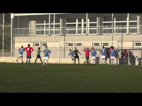 2016.03.05. Fútbol 3ª División Navarra. Mendi 0 Huarte 0. Gol anulado al Mendi.
