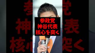 参政党・神谷代表核心を突く
