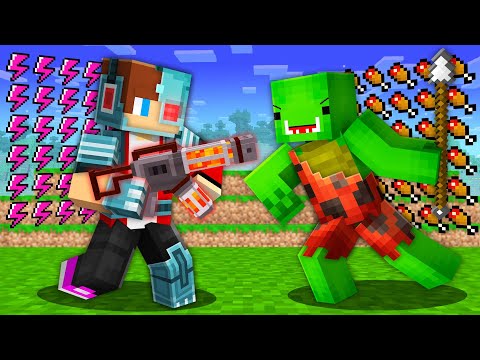 Battle JJ Future vs Mikey Stone in Minecraft Challenge - Maizen JJ and Mikey