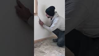fixing a drywall crack #diy #homeimprovement #drywall