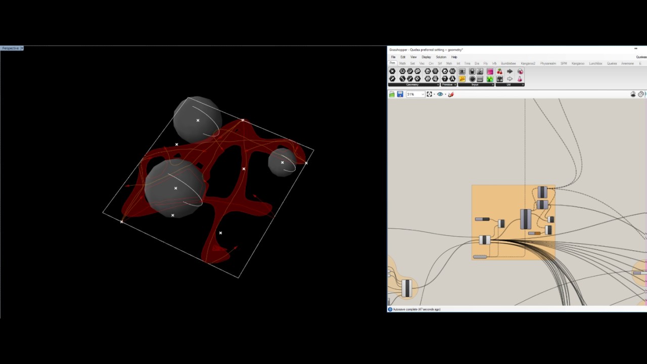 Agen Based Crowd Simulation System - Form Generation 2 - Rhino, Grasshopper