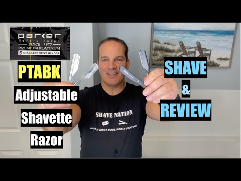 Parker PTABK Adjustable Shavette Razor Shave & Review