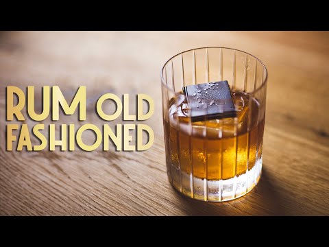 Rum Old Fashioned with Chocolate