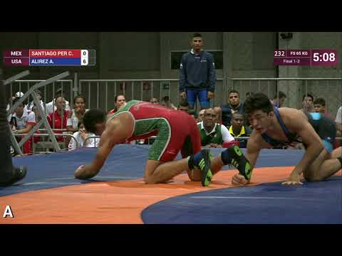 GOLD FS - 65 kg: C. SANTIAGO PER (MEX) v. A. ALIREZ (USA)