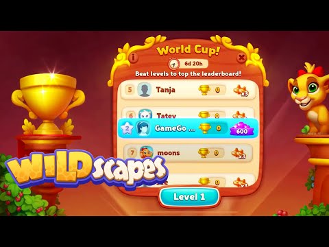 Wildscapes World Cup level 1  after Level 3520 HD Walkthrough | gameplay | android | GameGo Game