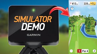 GARMIN R10 SIMULATOR DEMO - How Home Tee Hero Works