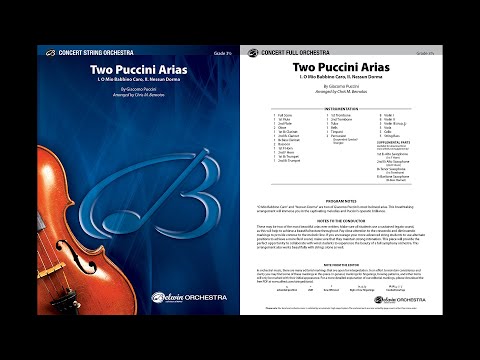 Two Puccini Arias, arr. Chris M. Bernotas – Score & Sound
