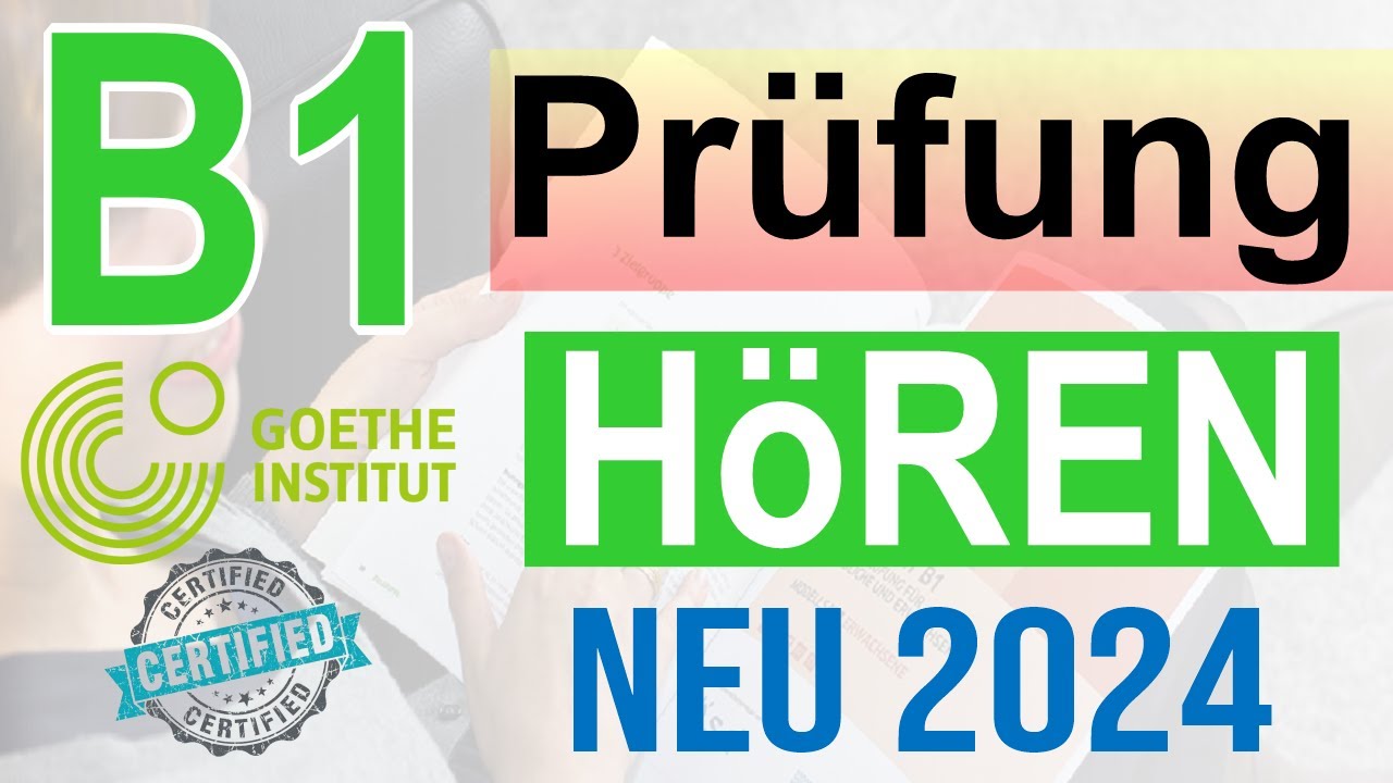 Goethe Zertifikat B1 Hören B1 |  Hören mit Lösungen | Goethe B1 Exam Hören 2024 | Exam Tips
