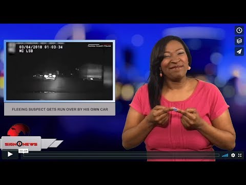Fleeing suspect gets run over by his own car (ASL - 3.8.18)