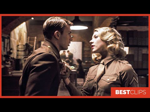Steve Roggers and Lorraine - kiss Scene | captain america The First Avenger (2011) Movie CLIP 4K