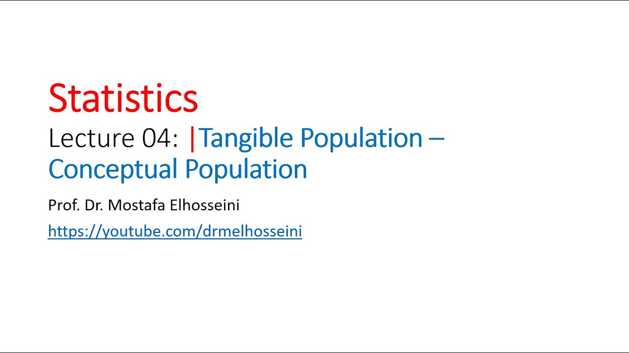 📊 Types of Statistical Populations 📈