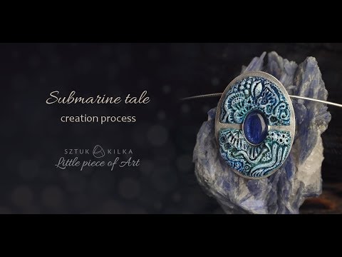 Making silver pendant with polymer clay - Your Little Piece of Art