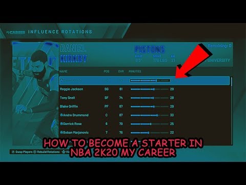How To Become A Starter In NBA 2K20 My Career - #1 Method To Become A Starter