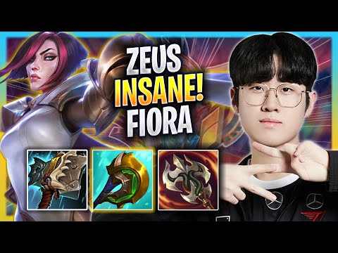 ZEUS IS INSANE WITH FIORA! - T1 Zeus Plays Fiora TOP vs K'sante! | Bootcamp 2023