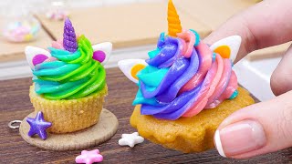 Cute Miniature Unicorn Cupcake Tutorial | Best of Tiny Cake Decorating Ideas | Miniature Cooking