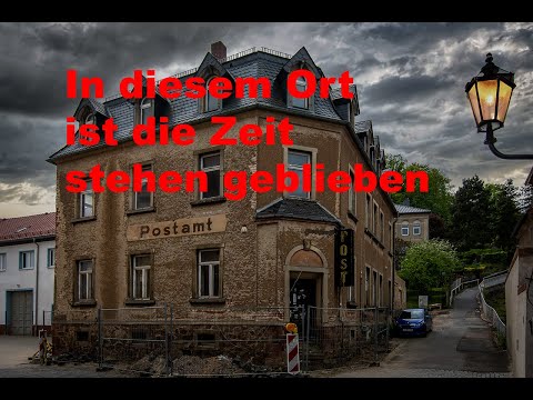 Wie eine Geisterstadt    Walk in Lunzenau Mittelsachsen   Cinematic 4k Osmo Pocket