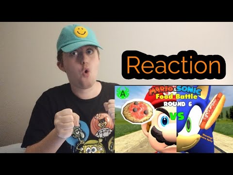 Mario VS Sonic Funny Animation: Food Battle 6 Reaction WHO WILL WIN!!!