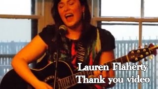 Lauren Flaherty Thank you video (Official)