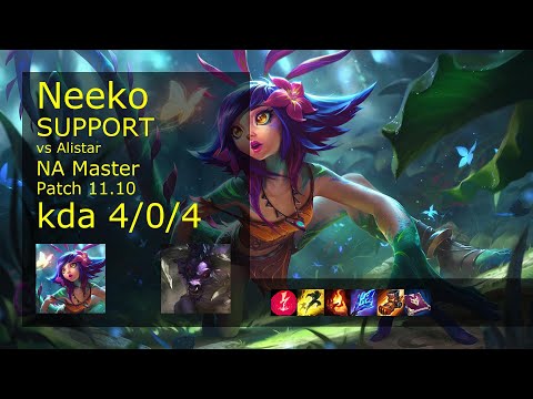 Neeko Support & Varus vs Alistar & Samira - NA Master 4/0/4 Patch 11.10 Gameplay