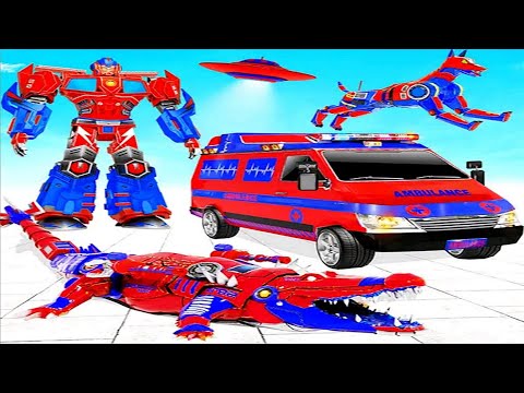 Ambulance Dog Robot Car Game 2022 - Android iOS Gameplay