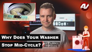 Why does your washer stop mid-cycle when doing laundry?