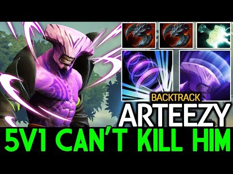 ARTEEZY [Faceless Void] 3K HP with Backtrack 5v1 Can't Kill Him 7.22 Dota 2