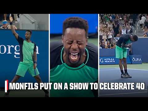 Gael Monfils BRINGS THE ENERGY on his 40th birthday 🤩🎂 | 2026 US Open