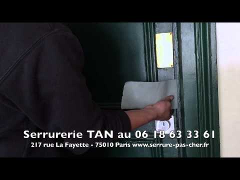 Tutoriel ouverture de porte claquée: porte non verrouillée