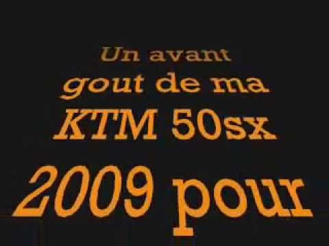 ktm 50 sx 2009 big wheels and Doma exhaust systems (grandes roues et pot Doma)