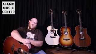 Video thumbnail for Taylor Custom Shop Grand Auditorium Adirondack/Cocobolo Demo & Review by Alamo Music Center