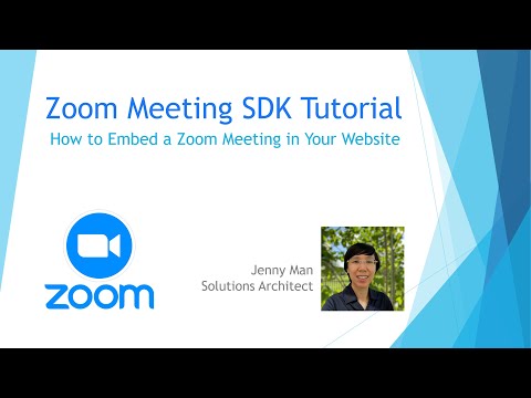 Zoom Meeting SDK Tutorial