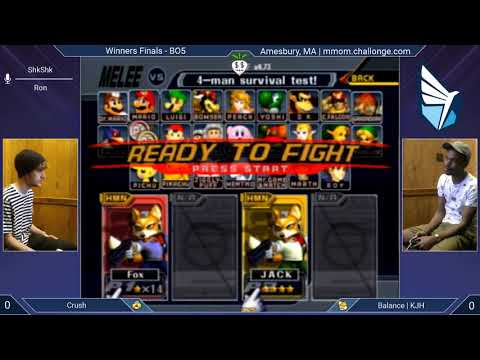 MMOM151 SSBM - Crush (Default Fox) vs. BAL | KJH (Blue Fox) - Melee WF