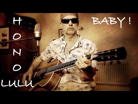 HONOLULU BABY Guitar Instrumental "Laurel & Hardy" Sons Of The Desert - Travis Picking Style.