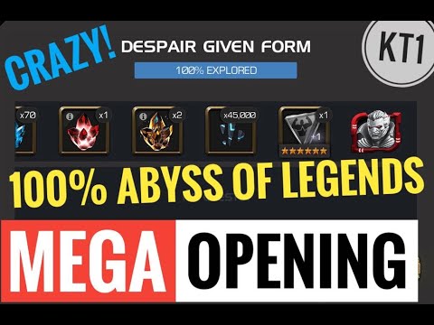 Crazy Fun Opening! 100% Abyss Of Legends Rewards + Hunting For 5th 6*!!!