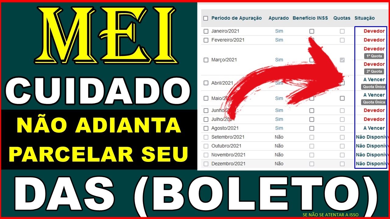 MEI - Quem Parcelar o DAS (Boleto) Precisa Tomar Cuidado Com Isso | Resolva 1 Problema e Crie Outro