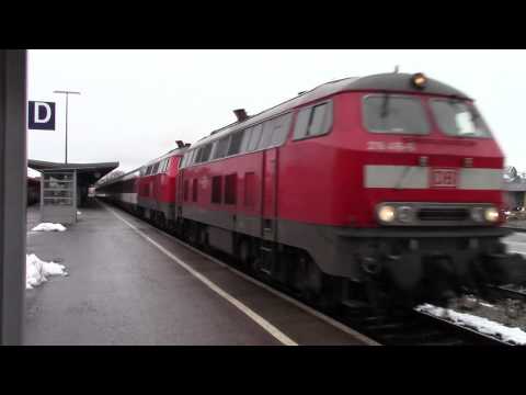 EC-Umleiter in Kempten: Br 218 416 und 403 mit EC 194