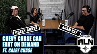 Chevy Chase Can Fart on Demand ft. Caley Chase | About Last Night Podcast with Adam Ray Clips video